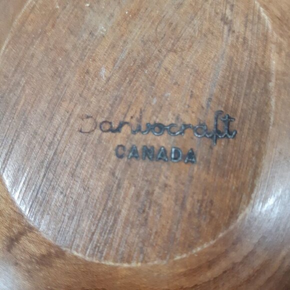 Baribocraft Canada Vintage MCM Maple Wood Bowls Set 4 Collector Rustic Natural - Picture 2 of 4